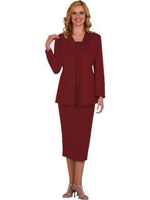 Church Suit GMI G13270-BUR-QS Burgundy / 24W | Designer Church Suits Church Suit GMI G13270-BUR-QS Burgundy / 24W | Designer Church Suits