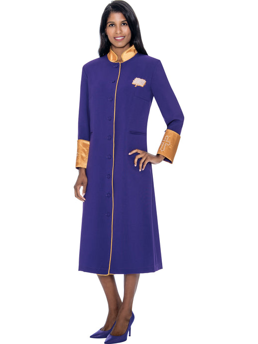 Purple Church Robe for Clergy, Pastors, Priests, Choir, Groups