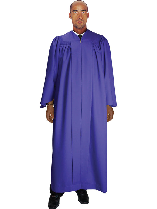 Purple Unisex Robe for Church, Choir, Clergy, Pastors, Priests, Groups